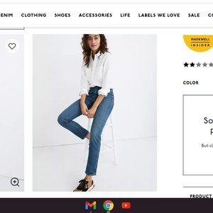 Madewell Stovepipe Jeans Kline Wash